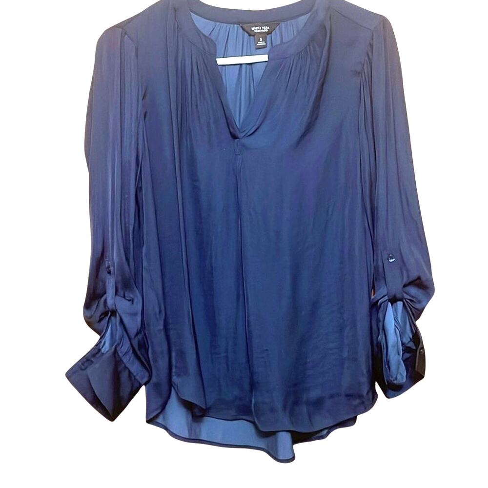 NWT. Simply Vera  Blue Loose Fit Blouse. S